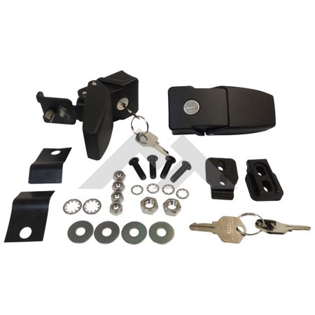 07-15 JK WRANGLER BLK LOCKING HOOD CATCH KIT