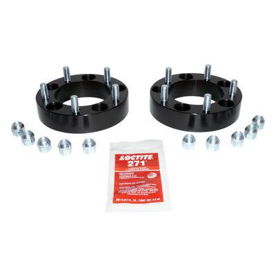 1.5 WIDE BLACK ANODIZED WHEEL SPACER SET FOR 76-76 JEEP CJ-5, CJ-7, CJ-8