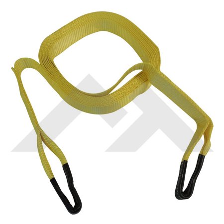 2 X 30FT 20K LB RECOVERY STRAP WITH LEATHER ENDS