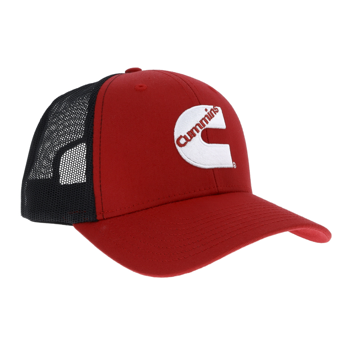 Cummins Trucker Hat CMN34732 Mens and Womens Mesh Back Baseball Cap Snapback Diesel Ball Cap 112 Hat- - Red