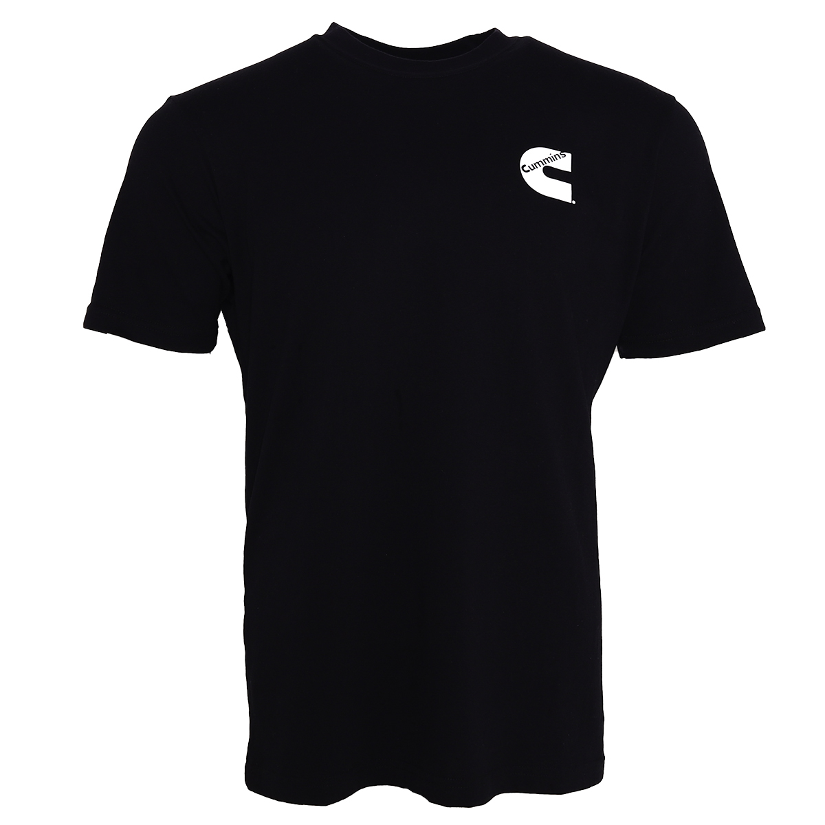 Cummins Unisex T-Shirt Short Sleeve Black Cotton Tagless Tee CMN4760 - Medium