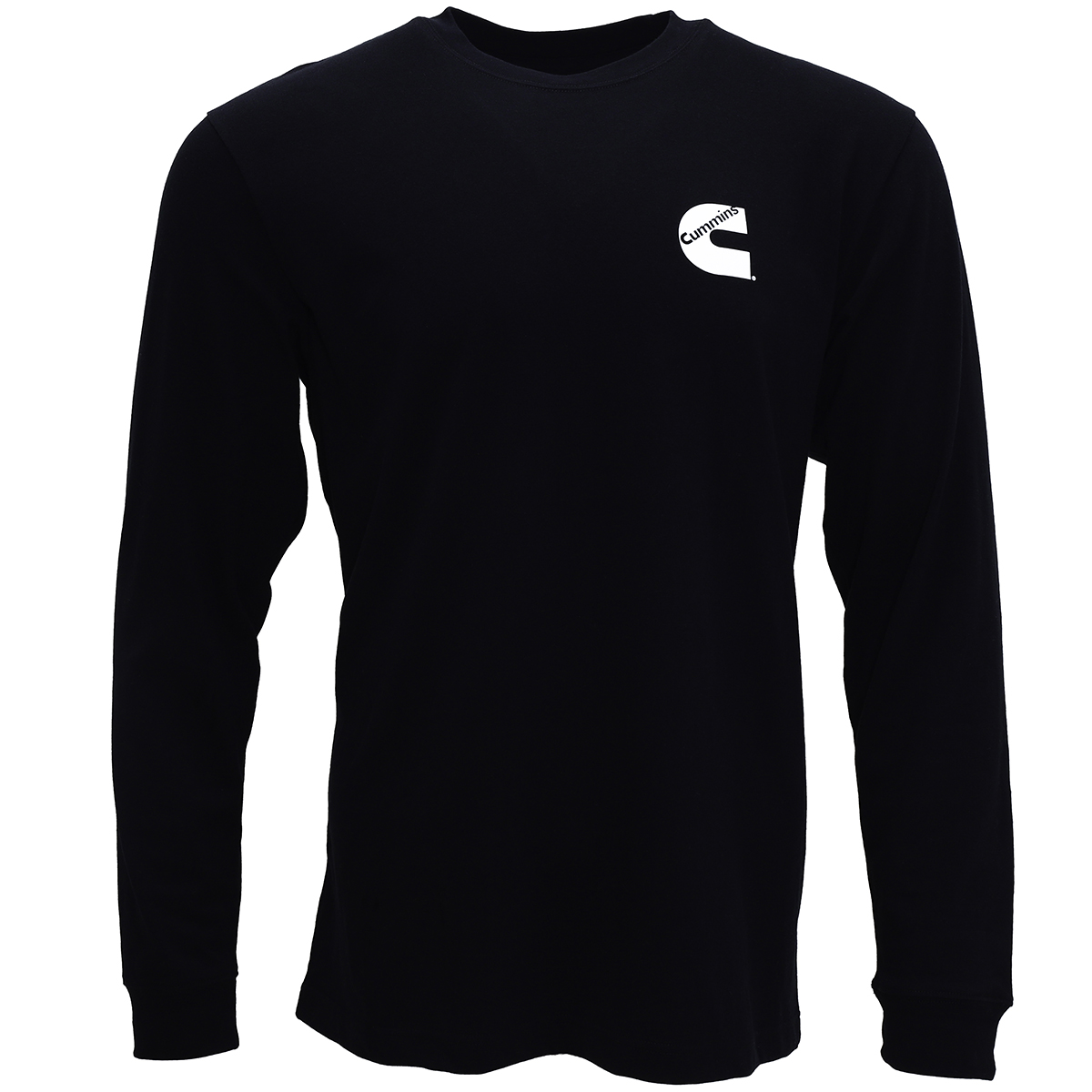 Cummins Unisex Long Sleeve T-shirt Black All Cotton Tee CMN4780  - 3XL