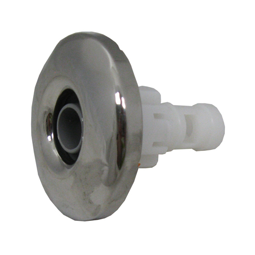 Jet Internal, CMP Typhoon 200, Non-Adjustable Directional, 2" Face, Smooth, Gray w/ Stainless Escutcheon