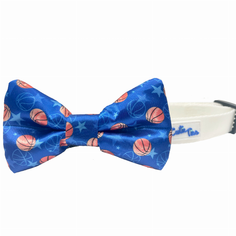 Cutie Ties Dog Bow Tie - One Size Basketball