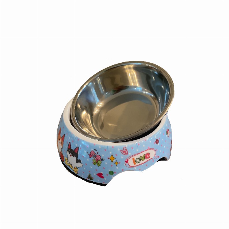 Cutie Ties Dog Bowl - Small Corgi