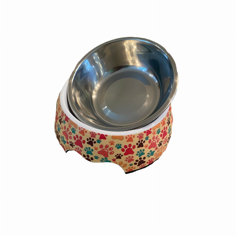 Cutie Ties Dog Bowl - Medium Paws