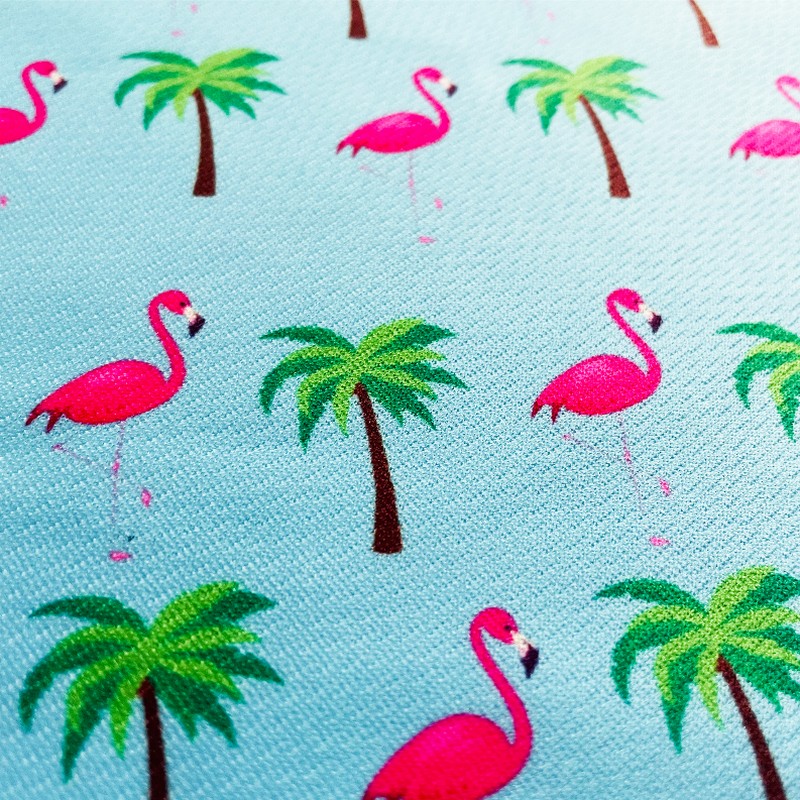 Cutie Ties Tie On Dog Bandana - Large Flamingo Miami Vice