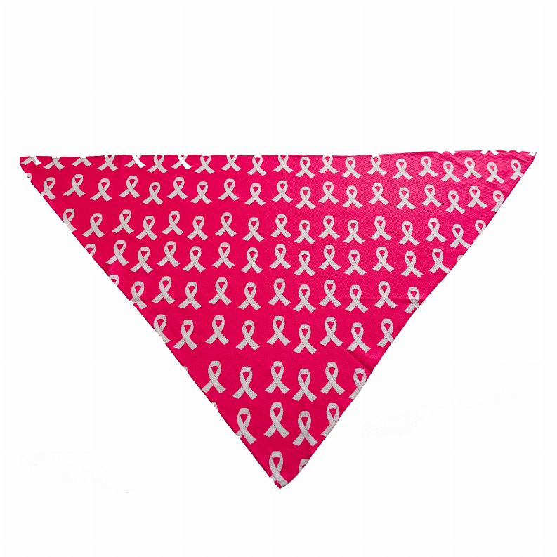 Cutie Ties Tie On Dog Bandana - Small Breast Cancer Awareness Pink