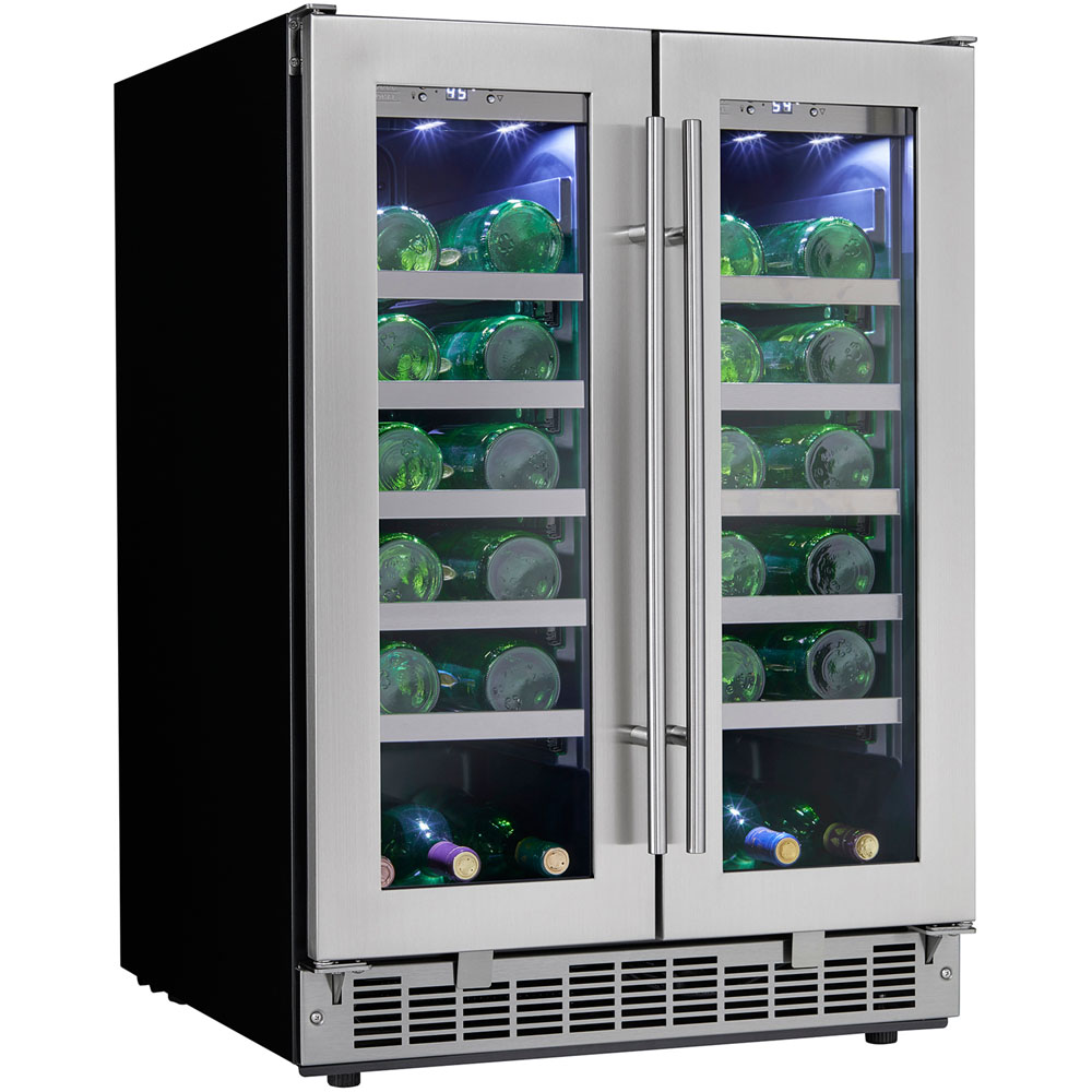 41 Bottle Built-In Wine Cooler, LowE tempered glass door Silhouette