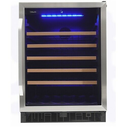 50 Wine Bottle Wine Cooler, Capacitive Touch Controls, Pro Style Handle