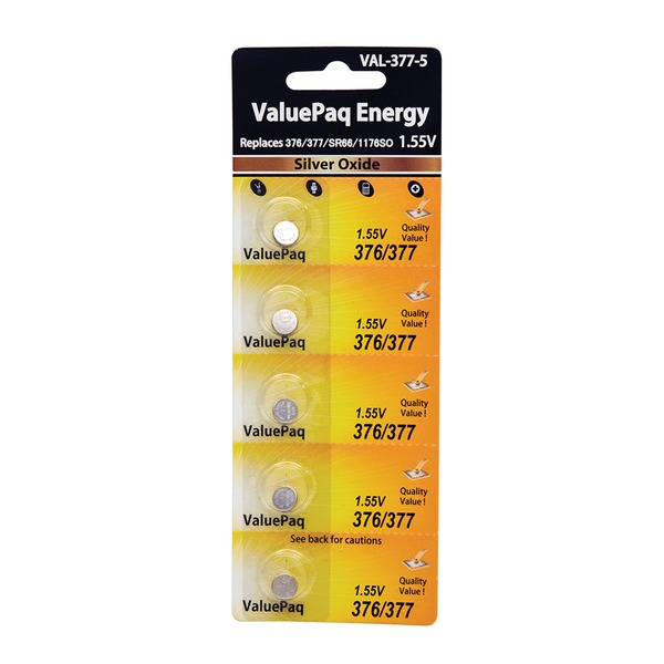 Dantona VAL-377-5 UL377 Watch Battery (5 Pack)