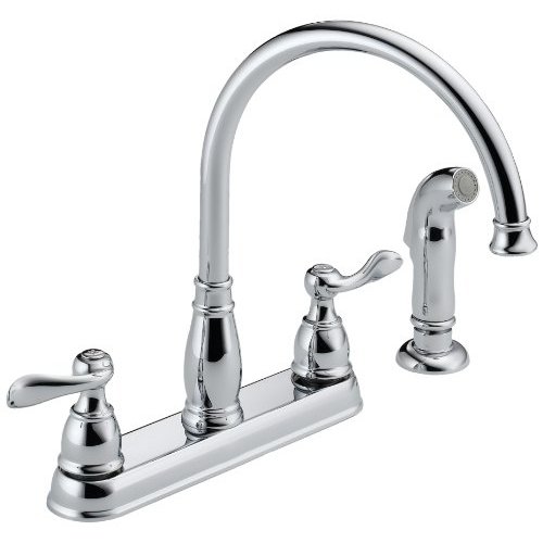 1.80 GPM Windemere Two Handle Kitchen Faucet, Chrome