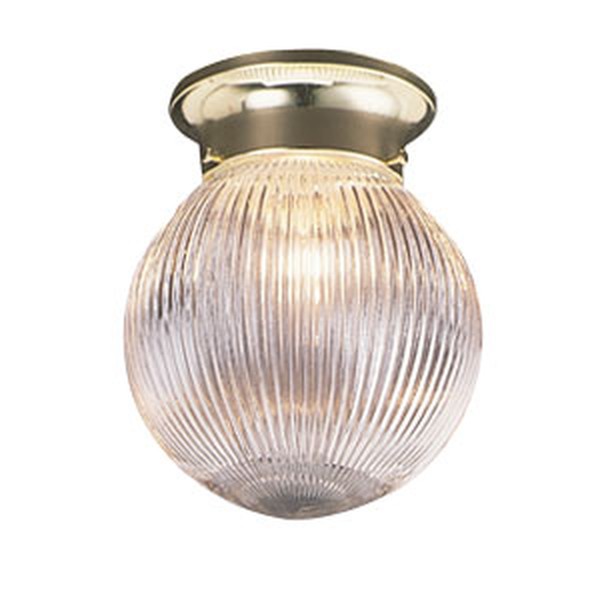 Millbridge 1-Light Globe Ceiling Mount, Polished Brass