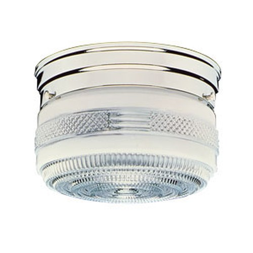 2-Light Ceiling Mount, Polished Chrome