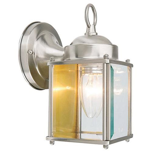 Coach Outdoor Downlight, 4.5-Inch by 8-Inch, Satin Nickel