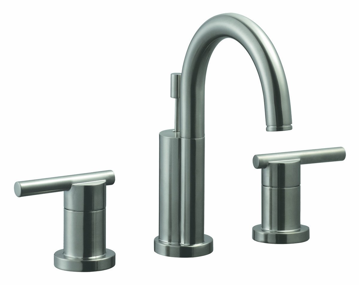 Geneva Wide Spread Lavatory Faucet, Satin Nickel