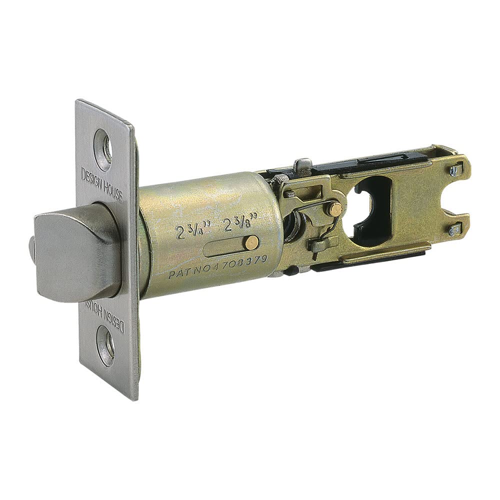 Design House 790782 Pro 2-Way Adjustable Entry Latch, Satin Nickel