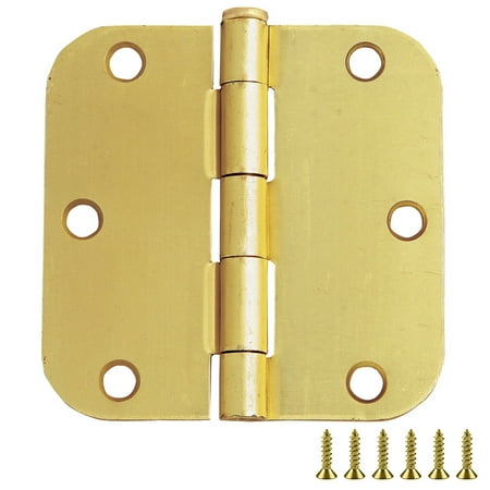 3-Pack Hinge 3.5", Satin Brass