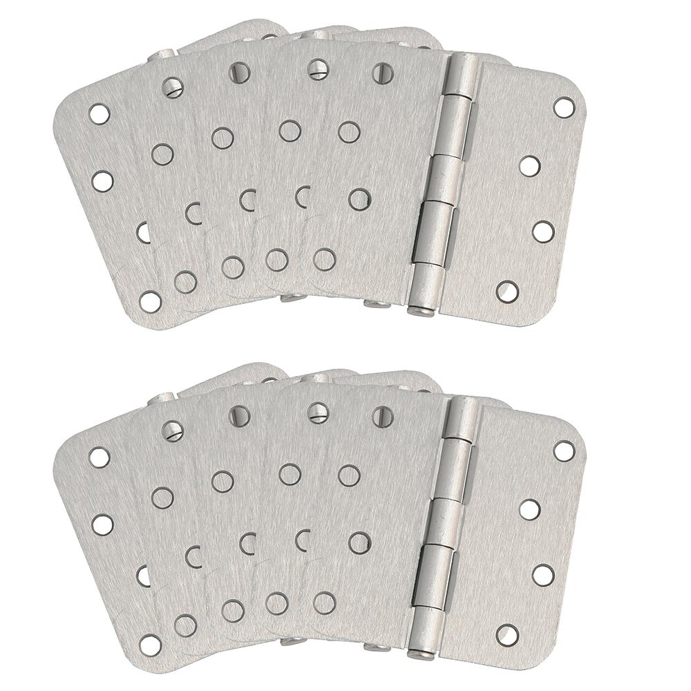 10-Pack Hinge 4", Satin Nickel