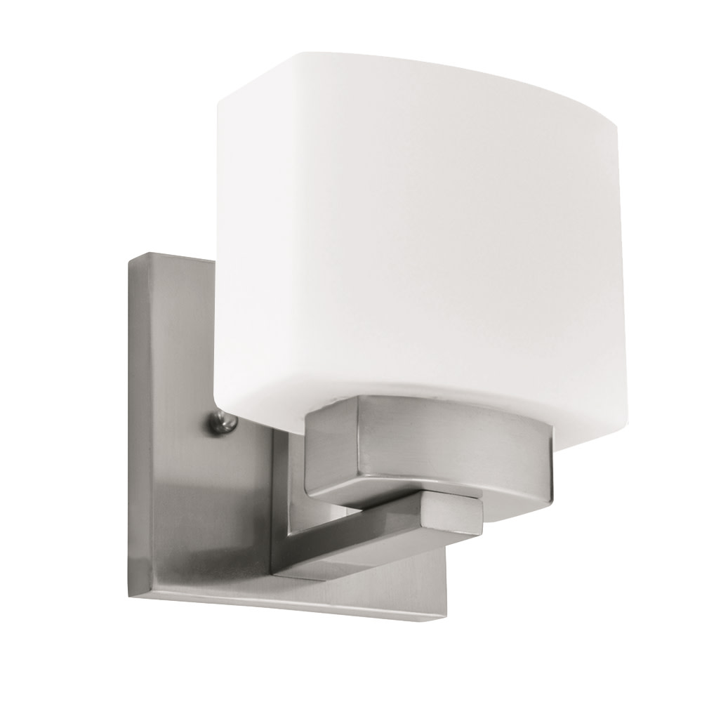 Dove Creek One Light Wall Light, Satin Nickel