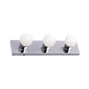 The Village 3-Light Vanity, Polished Chrome