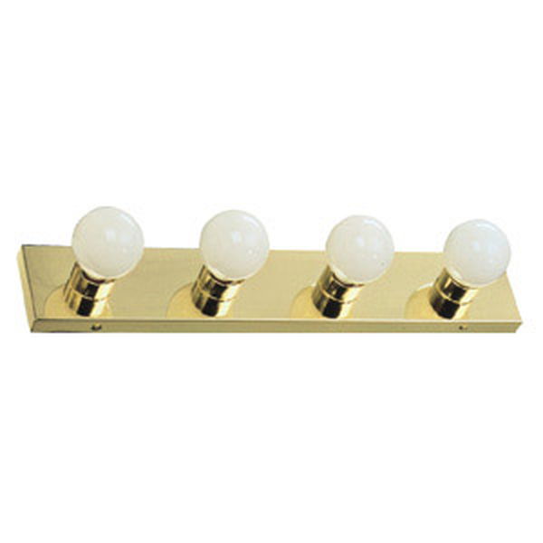 The Village 4-Light Vanity, Polished Brass