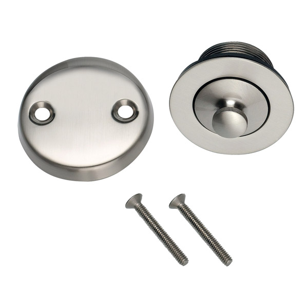 Lift & Turn Bath Drain Kit in a Satin Nickel Finish