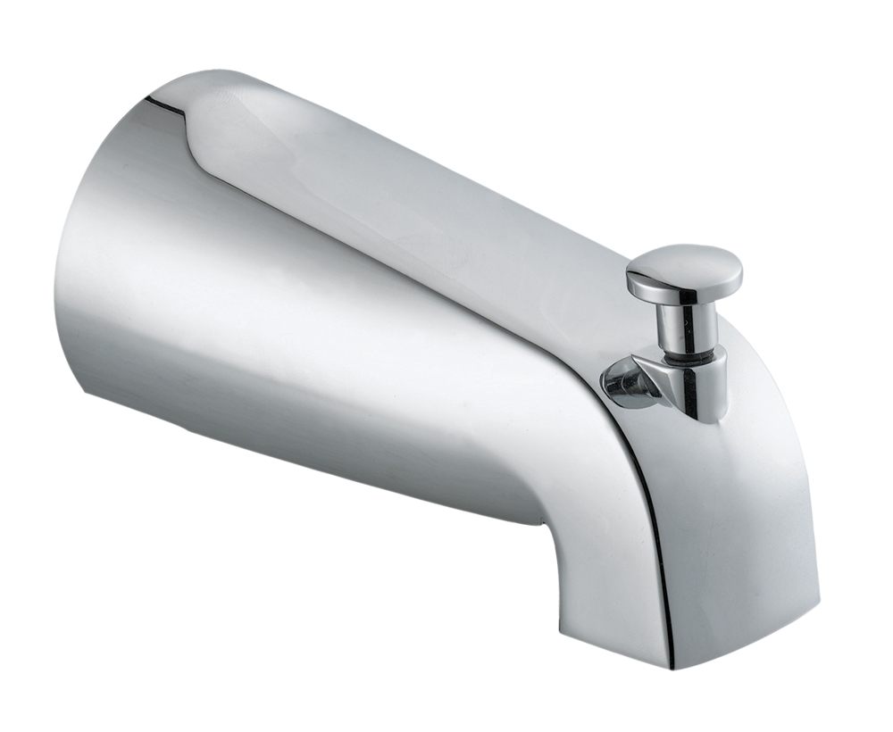 Design House 522912 Slip on Tub Diverter Spout, Polished Chrome