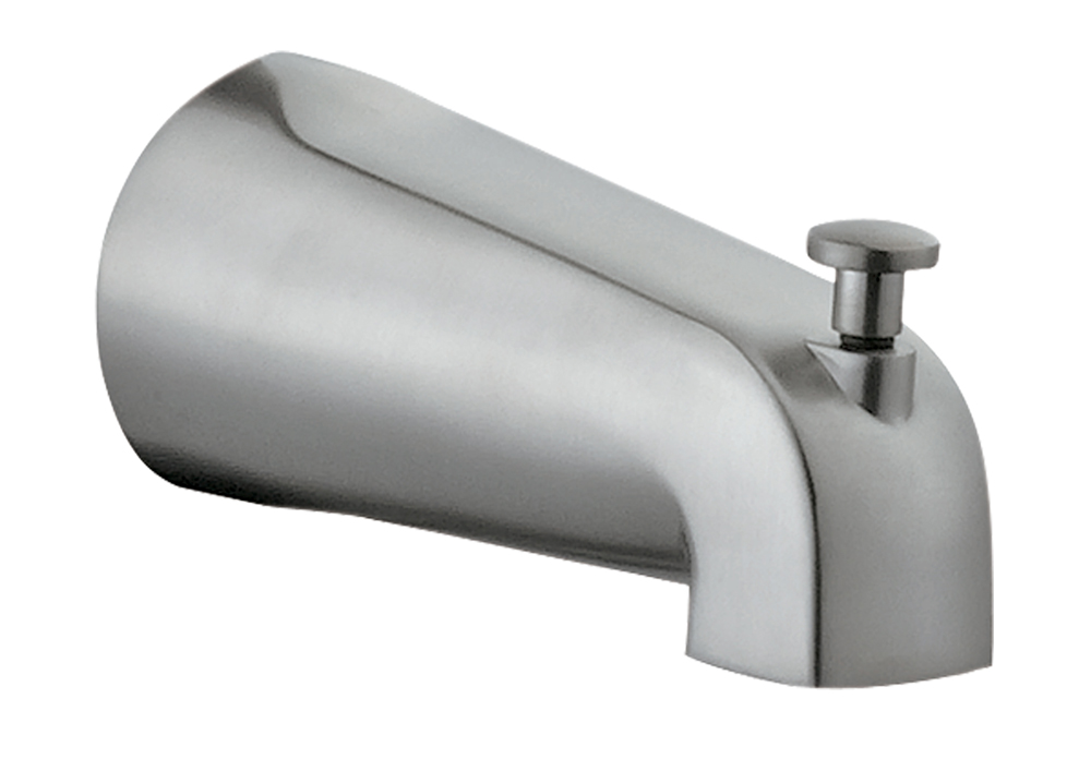 Design House 522920 Slip on Tub Diverter Spout, Satin Nickel