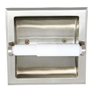 Millbridge Recessed Toilet Paper Holder, Satin Nickel