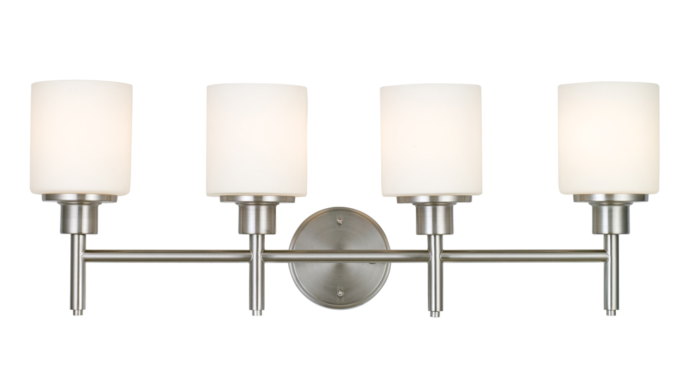 Design House 556217 Aubrey 4-Light Wall Light, Satin Nickel