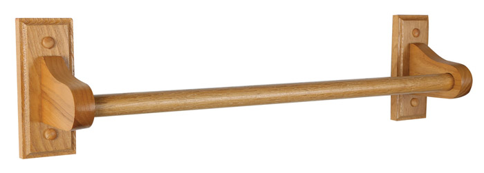 Dalton 24-Inch Towel Bar, Honey Oak Finish