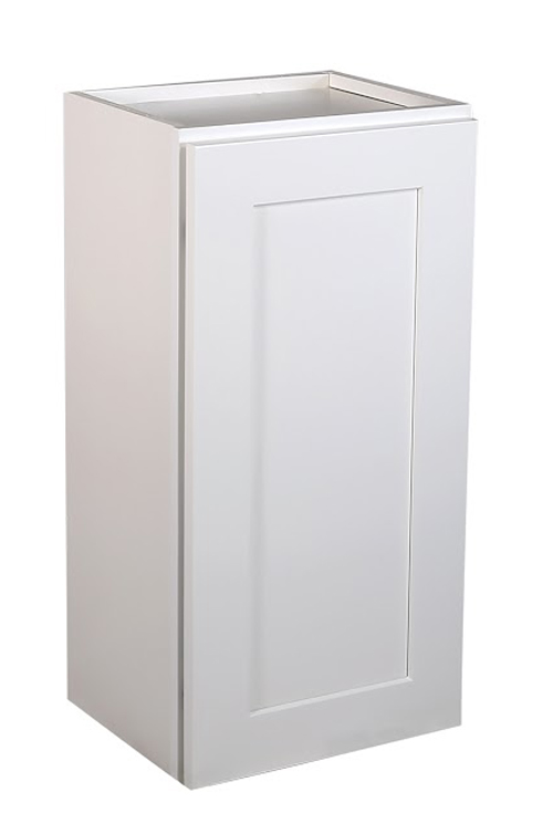 Brookings 15" Fully Assembled Kitchen Wall Cabinet, White Shaker