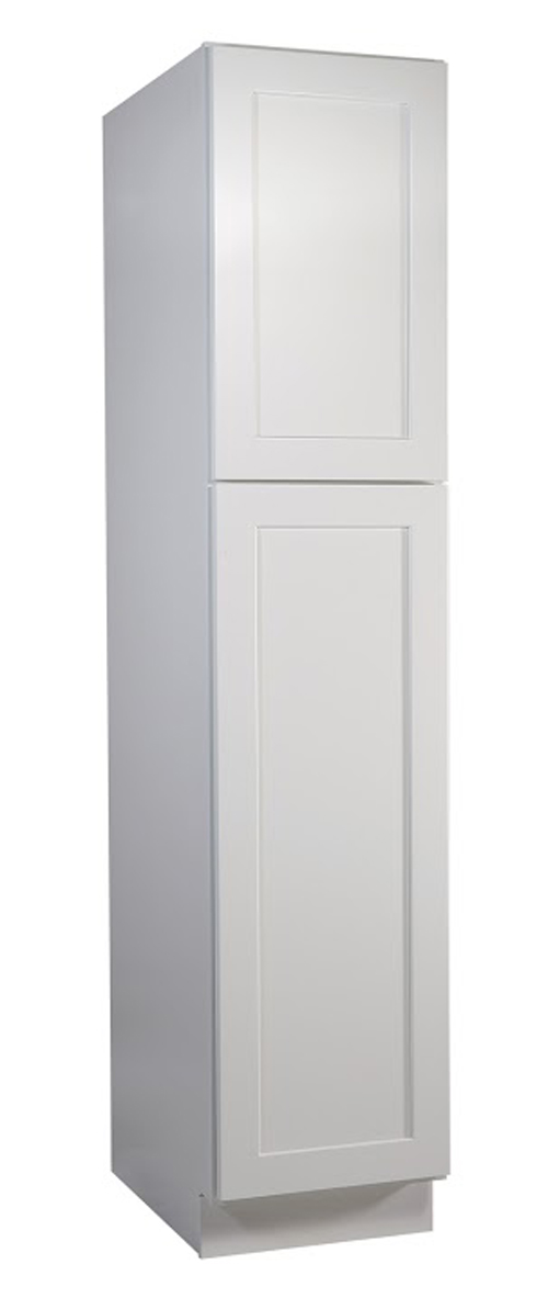 Brookings 18" Fully Assembled Kitchen Pantry Cabinet, White Shaker