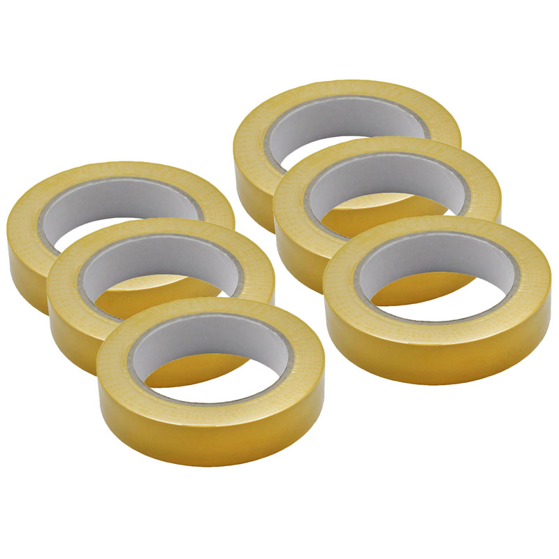 Floor Marking Tape, Yellow, 6 Rolls