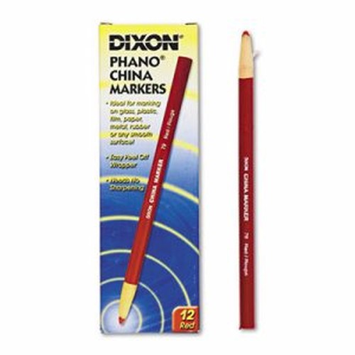 Phano China Markers, Red, Pack of 12