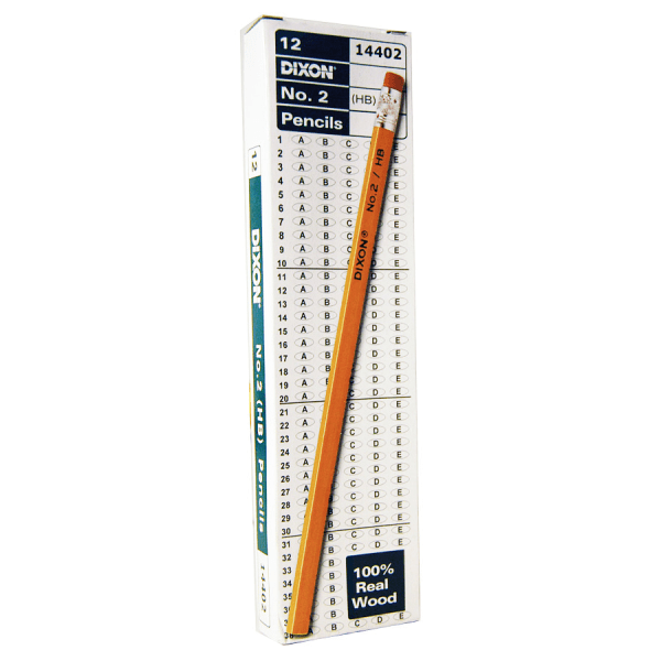 No. 2 Pencils, Yellow, Box of 12