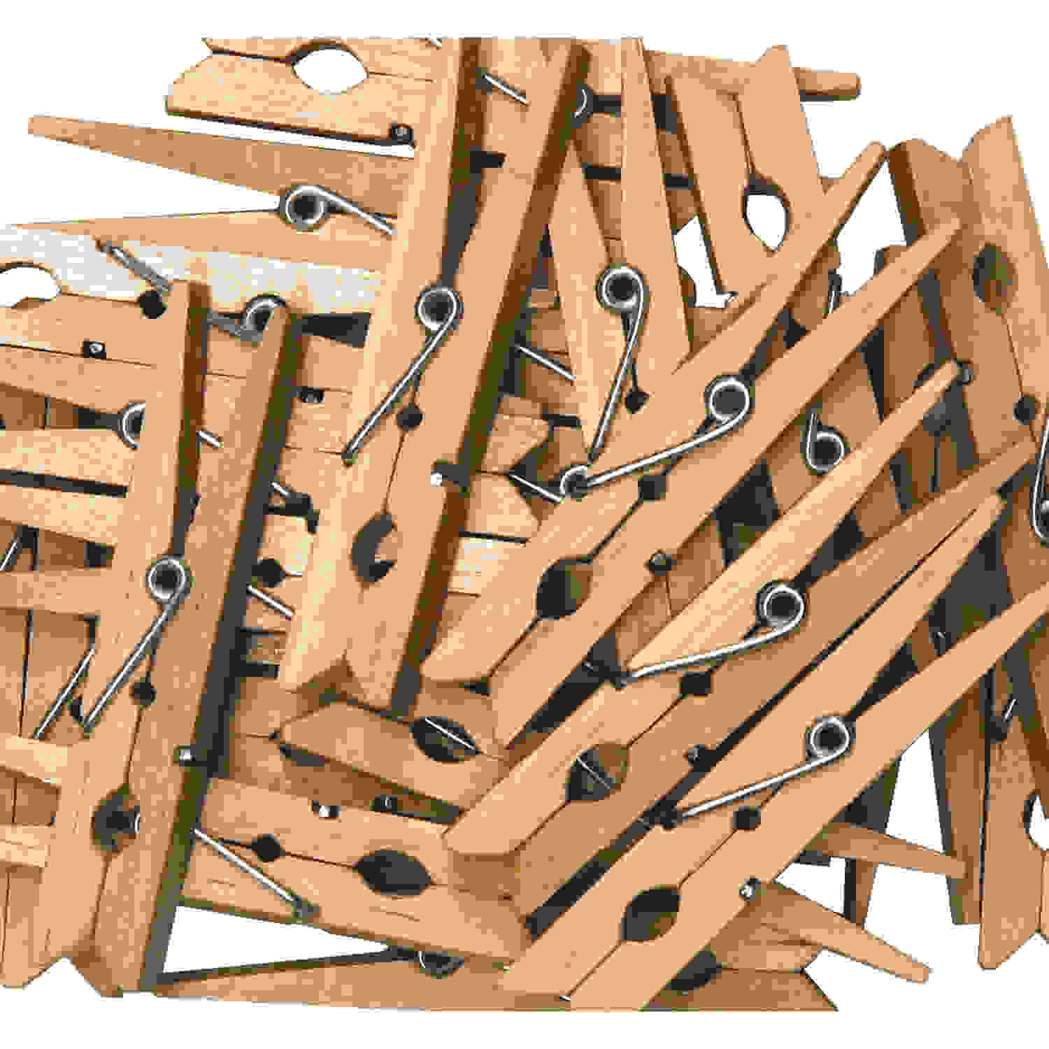 Spring Clothespins, Natural, Large, 2.75", 24 Pieces