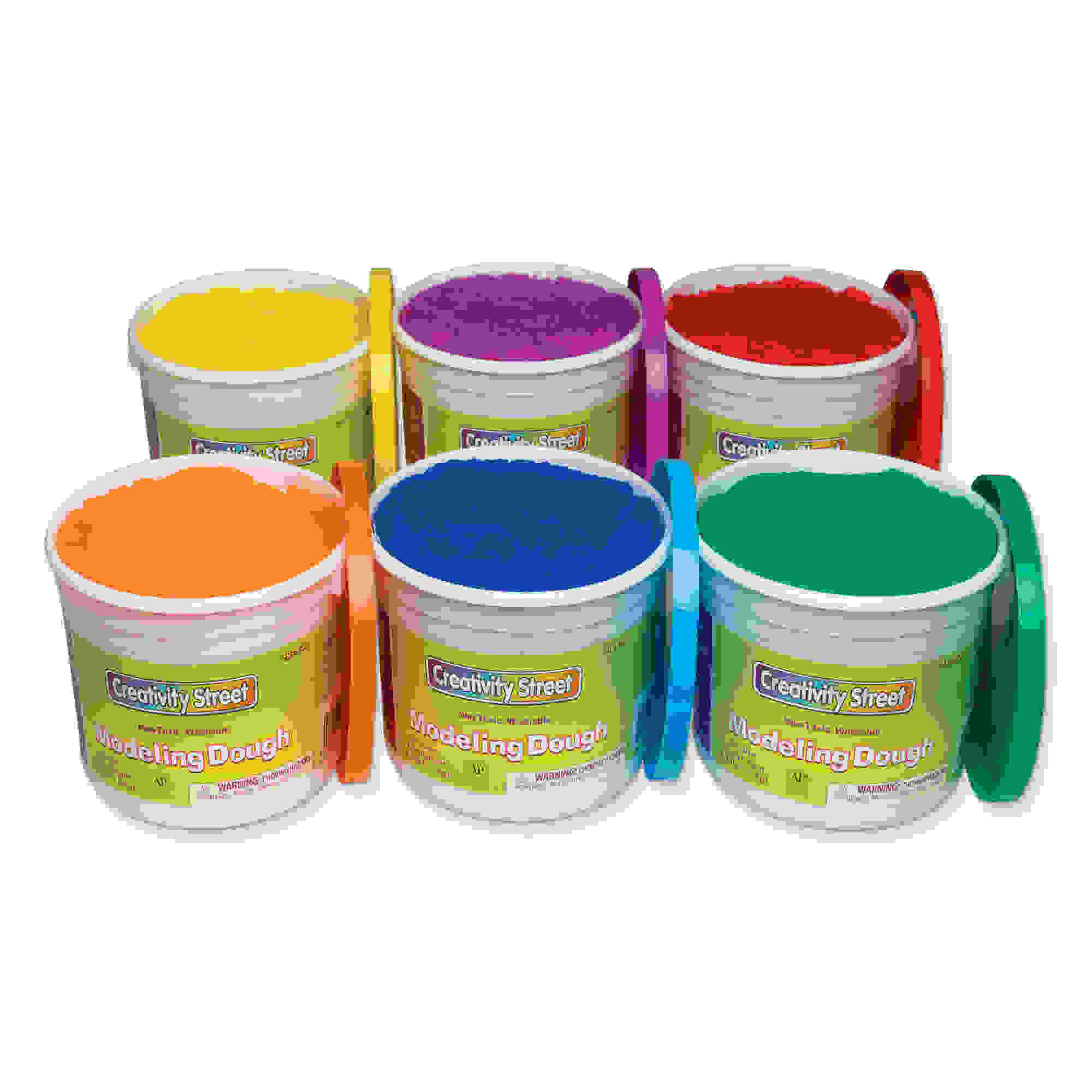 Modeling Dough, 6 Assorted Colors, 3.3 lb. Per Color, 6 Pieces