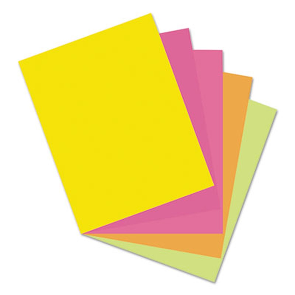 Premium Tagboard, 5 Assorted Hyper Colors, 8-1/2" x 11", 50 Sheets