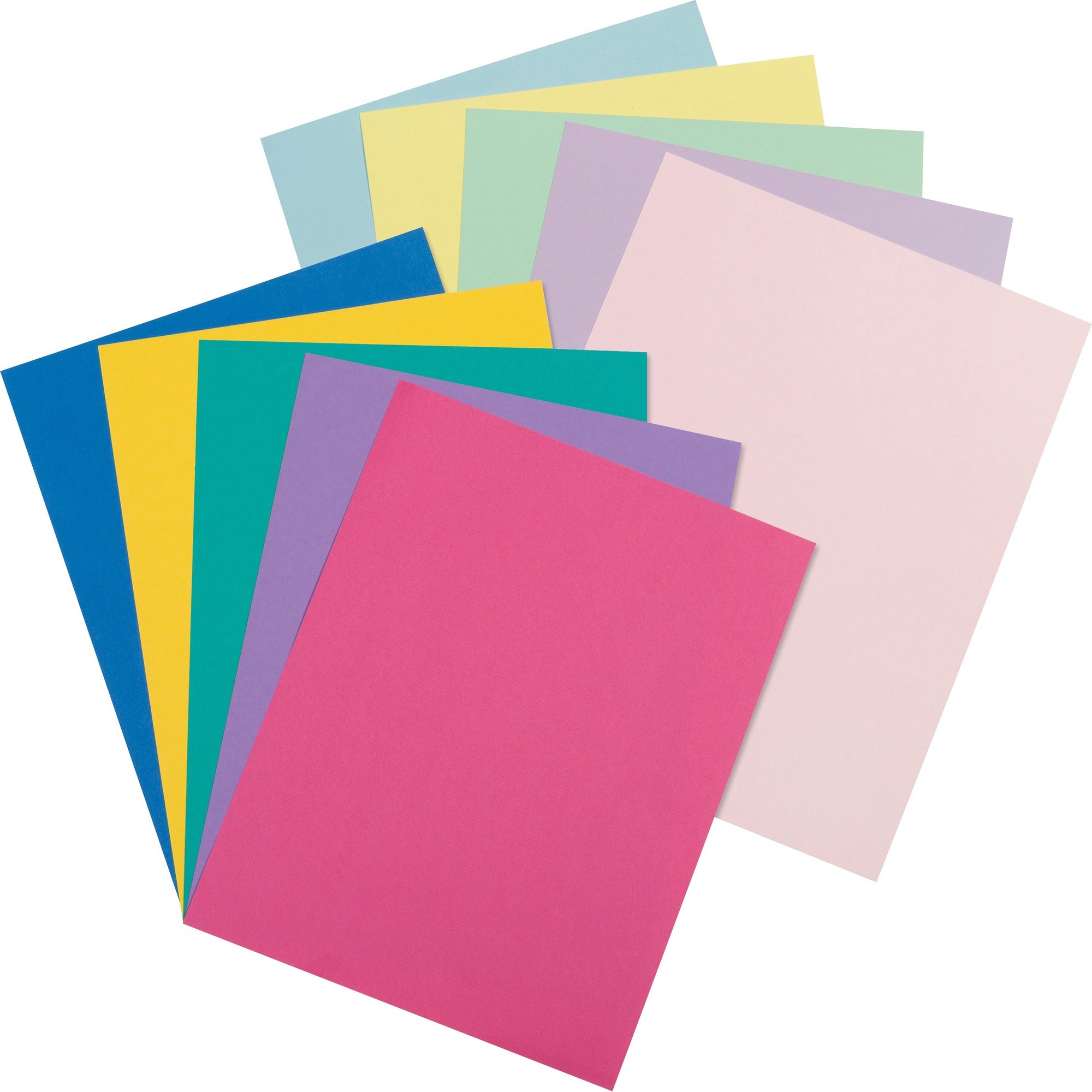 Pastel & Bright Card Stock Assortment, 10 Colors, 8-1/2" x 11", 250 Sheets