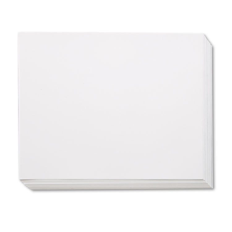 Economy Poster Board, White, 22" x 28", 100 Sheets