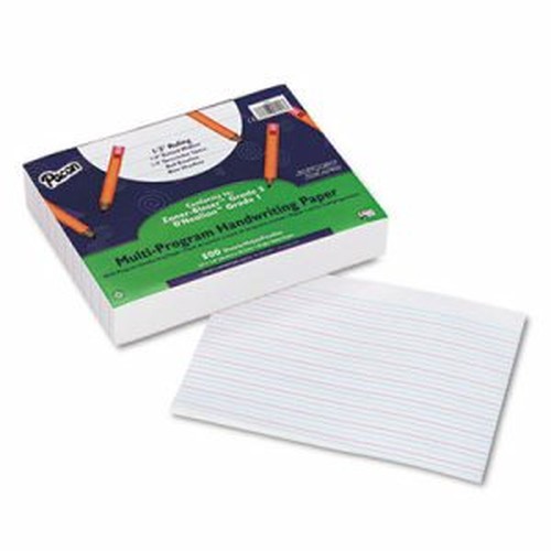 Multi-Program Handwriting Paper, 1/2" Ruled (Long Way), White, 10-1/2" x 8", 500 Sheets