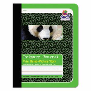 Primary Composition Book, Book Bound, D'Nealian/Zaner-Bloser, 5/8" x 5/16" x 5/16" Picture Story Ruled, 9-3/4" x 7-1/2", 100 She