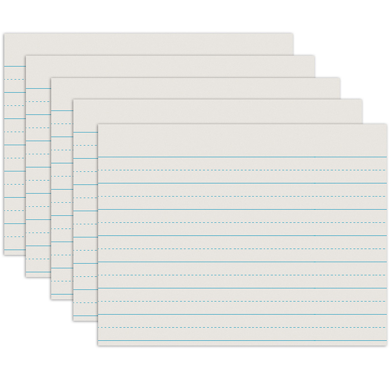 Newsprint Handwriting Paper, Alternate Dotted, Grade 1, 1" x 1/2" Ruled Long, 11" x 8-1/2", 500 Sheets Per Pack, 5 Packs