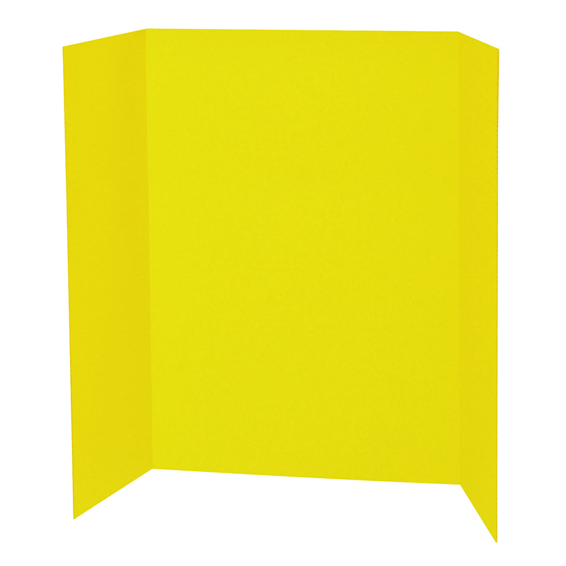 Presentation Board, Yellow, Single Wall, 48" x 36", 1 Board