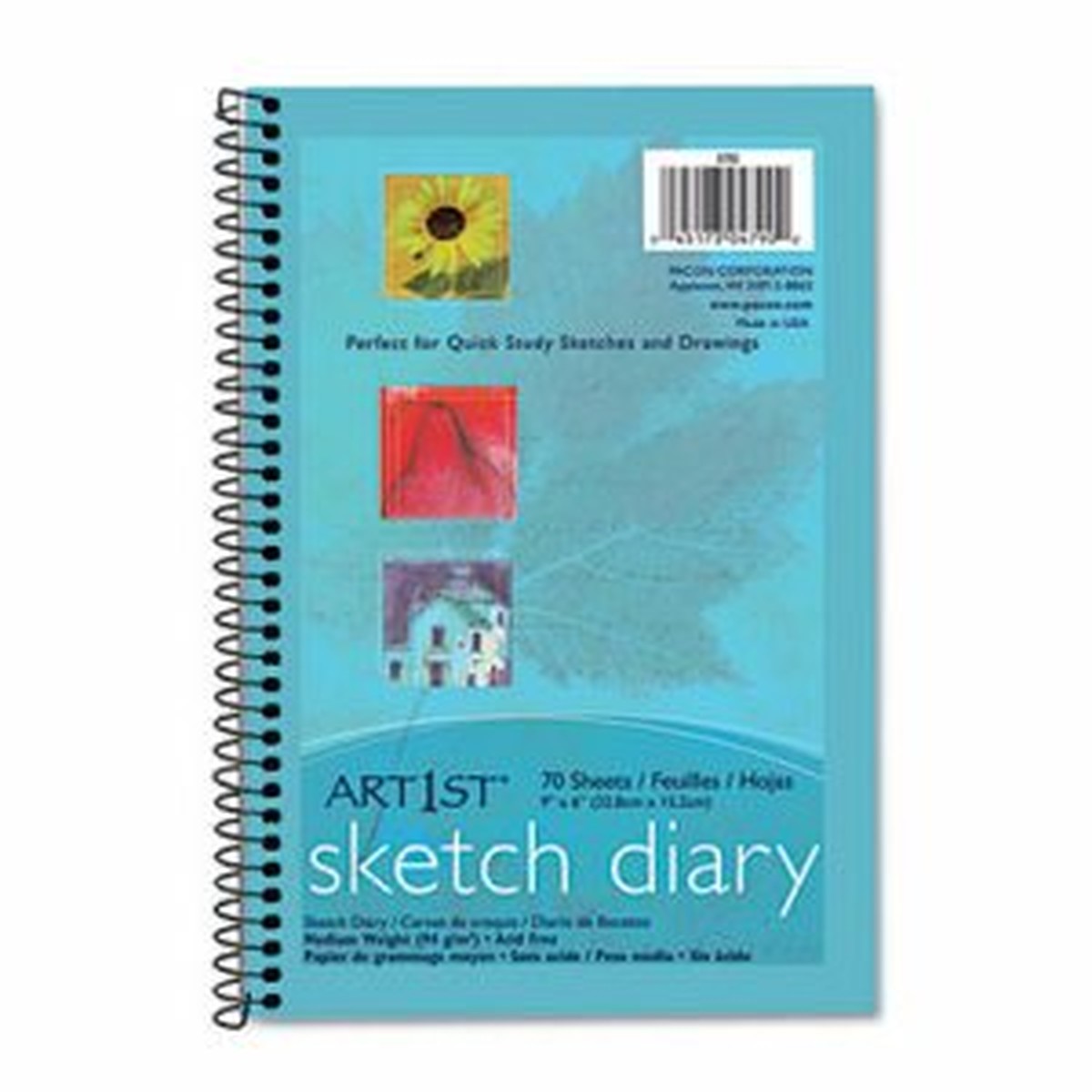 Sketch Diary, Standard Weight, 9" x 6", 70 Sheets