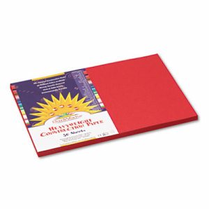 Construction Paper, Red, 12" x 18", 50 Sheets