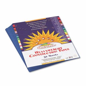 Construction Paper, Blue, 9" x 12", 50 Sheets