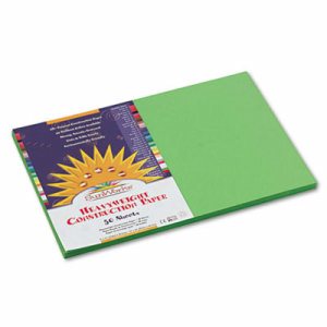 Construction Paper, Bright Green, 12" x 18", 50 Sheets